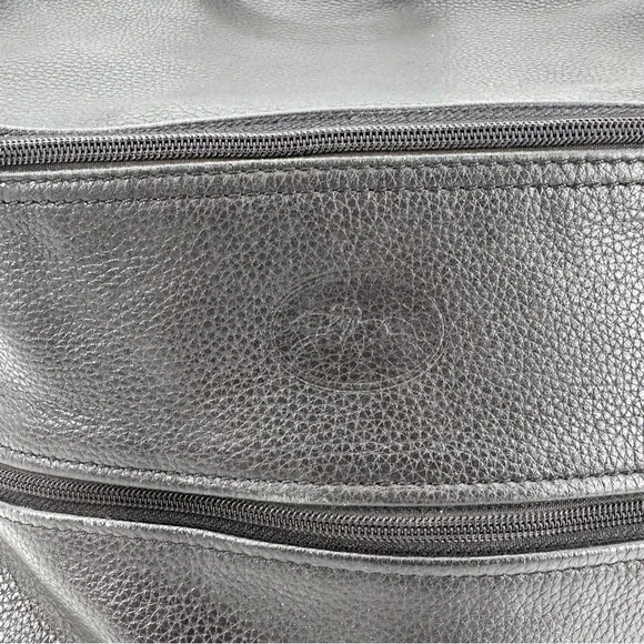 Longchamp Black Leather Le Foulonné Backpack Bag - Picture 2 of 11